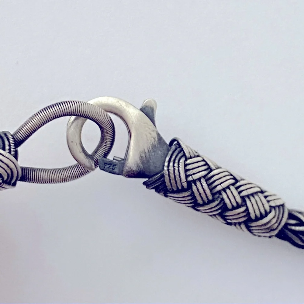 Unisex 925 silver 3mm thick chain bracelet 8.25 inches